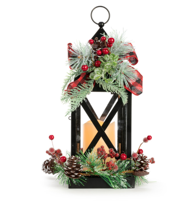 Lit Lodge Holiday Lantern