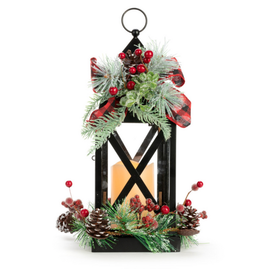 Lit Lodge Holiday Lantern