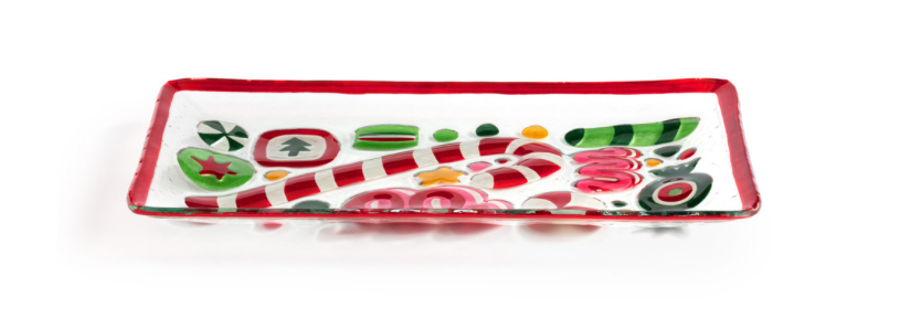 Christmas Candy Rectangle Platter