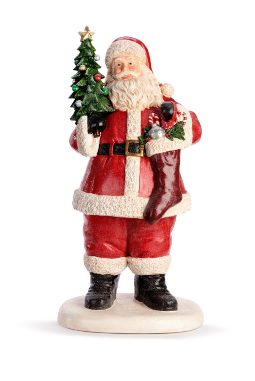 Large Sculpted Santa Figure