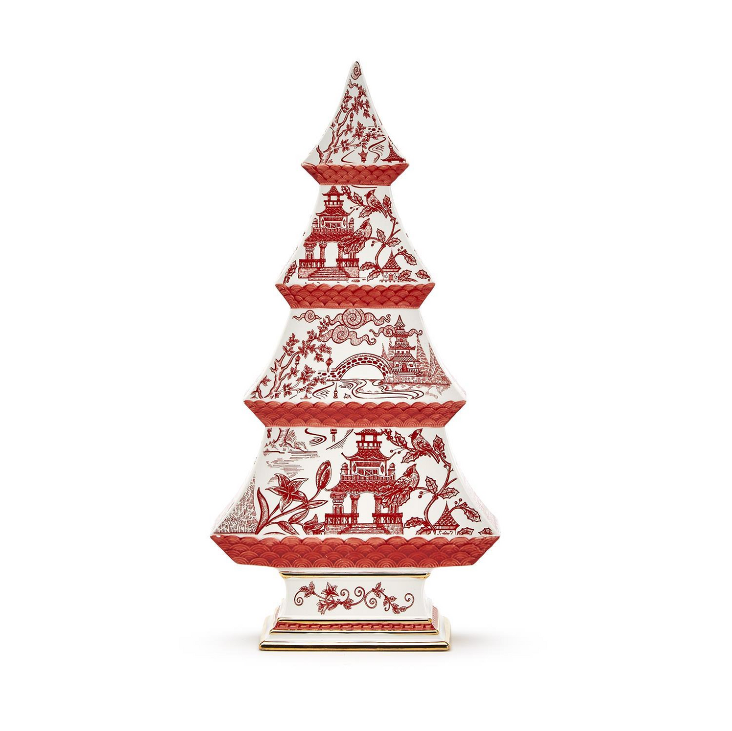 Winter Toile Christmas Tree