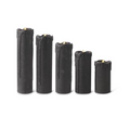 Black Glitter Resin LED Candles