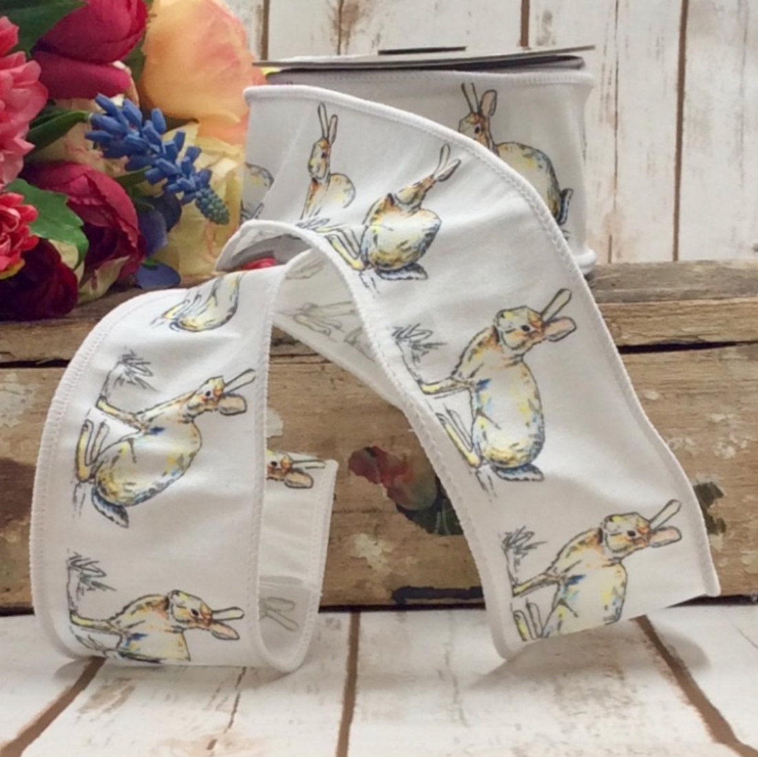 Dupioni Natural Rabbit Ribbon – Merry Avriett, Georgia's #1 Christmas ...