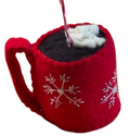 Hot Chocolate Felt Wool Ornament