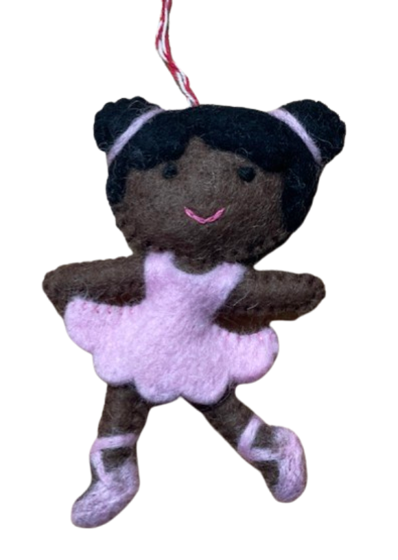 Ballerina Felt Wool Ornament