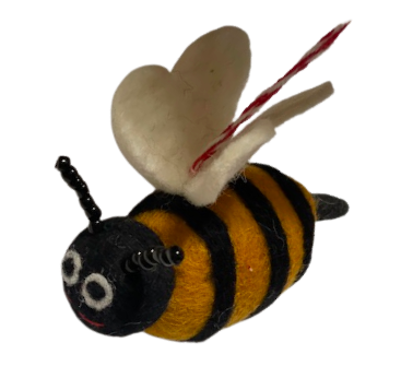 Bee Felt Wool Ornament