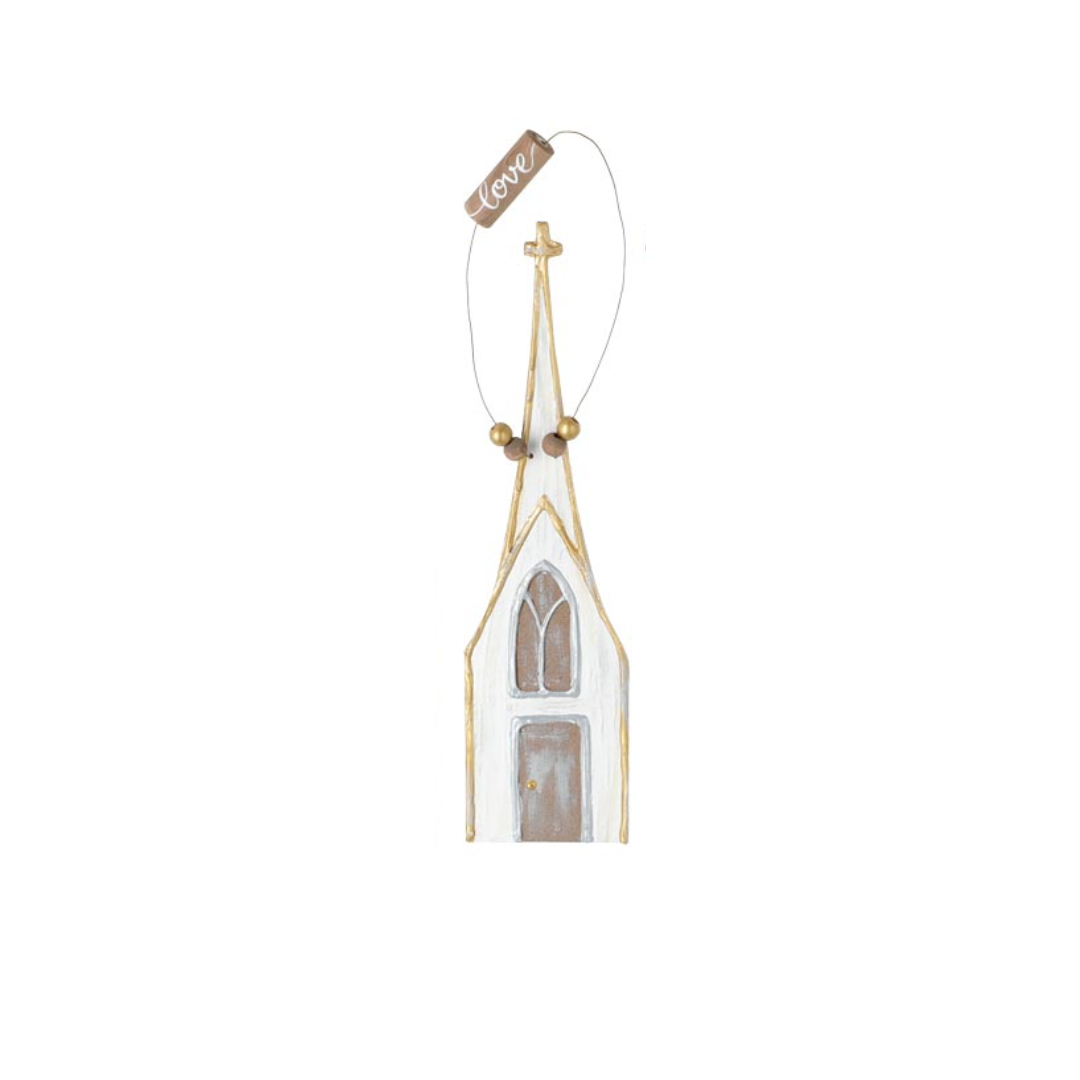 Large Church Christmas Ornament