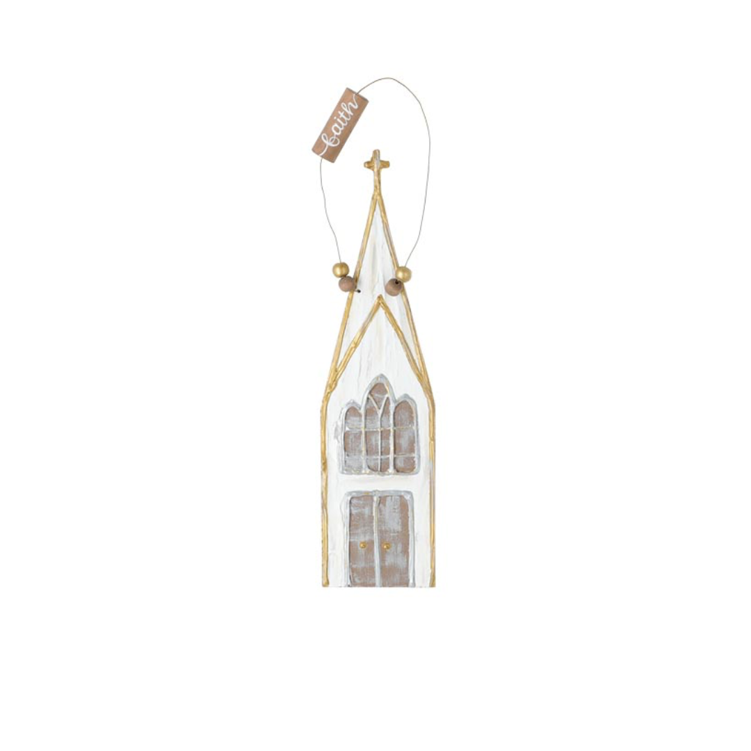 Large Church Christmas Ornament