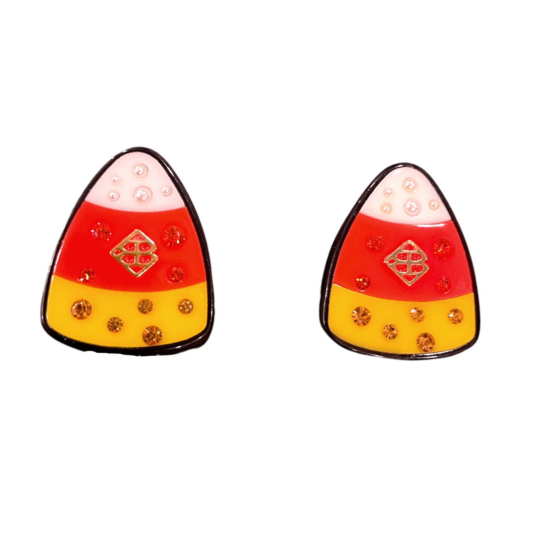 Mini Candy Corn Earrings