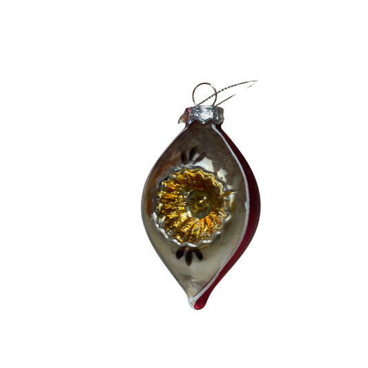 Vintage Style Glass Reflector Ornament