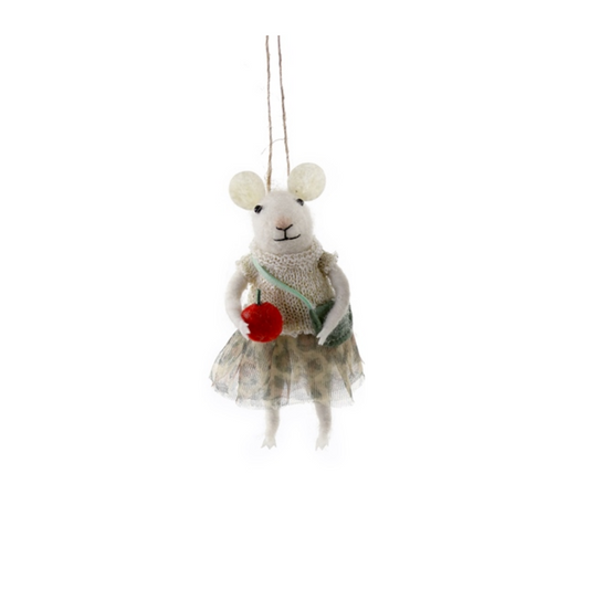 Schoolhouse Mouse Ornament