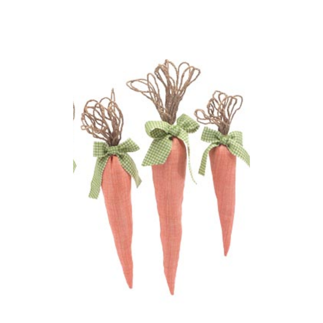 Fabric Carrot w/Jute Top