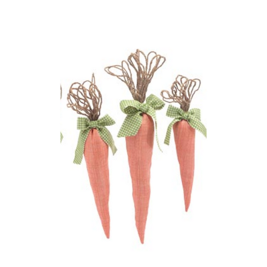 Fabric Carrot w/Jute Top