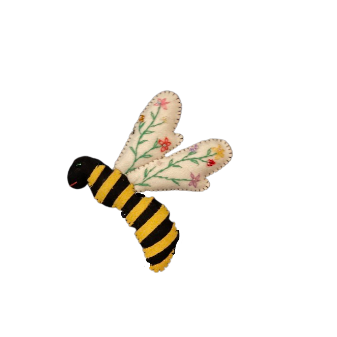 4.5" Flying Honey Bee Ornament