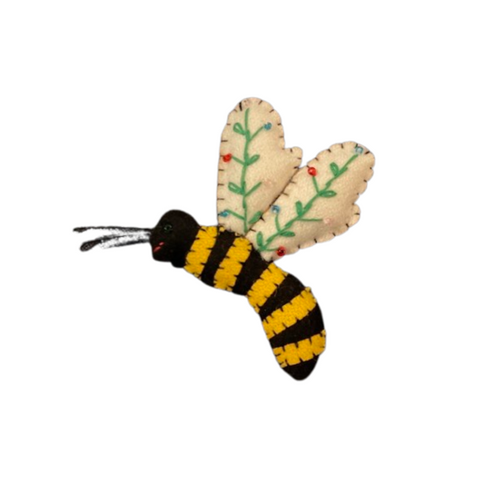 Side View Flying Honey Bee Ornament