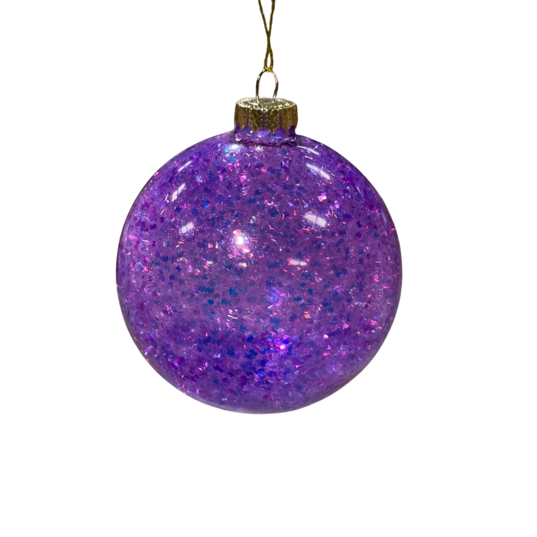 Glittered Ball Ornament