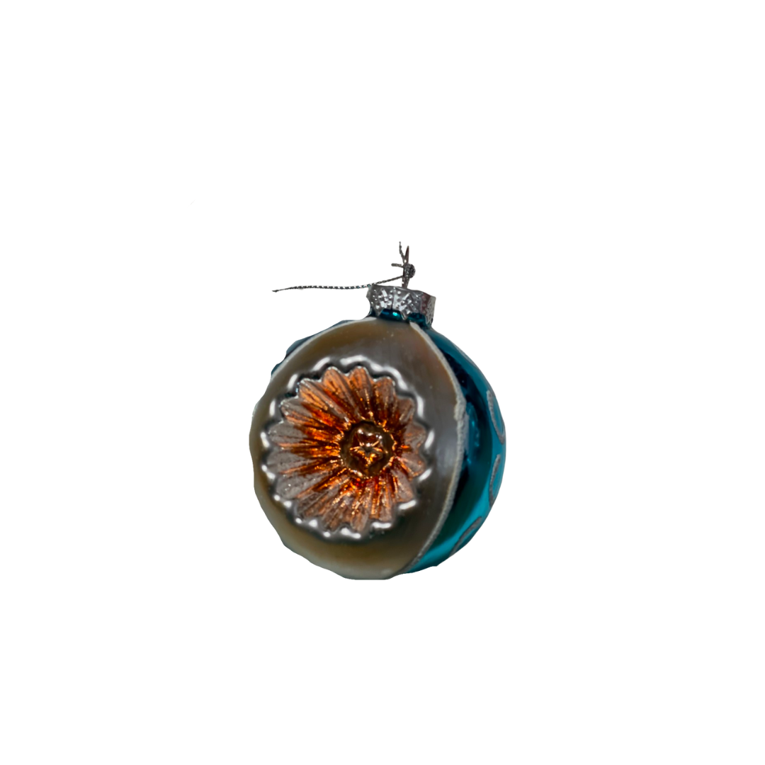 Vintage Style Glass Reflector Ornament