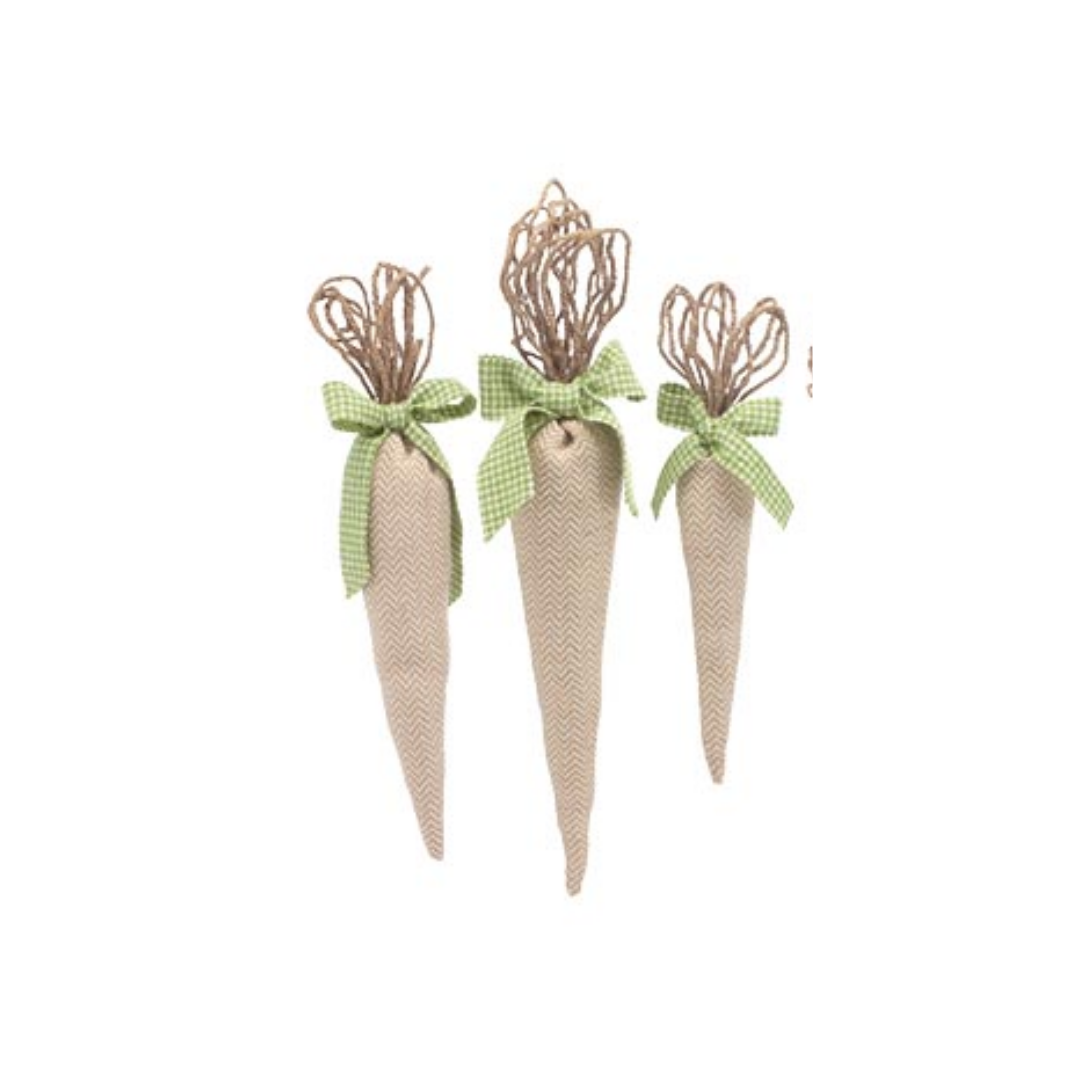 Fabric Carrot w/Jute Top