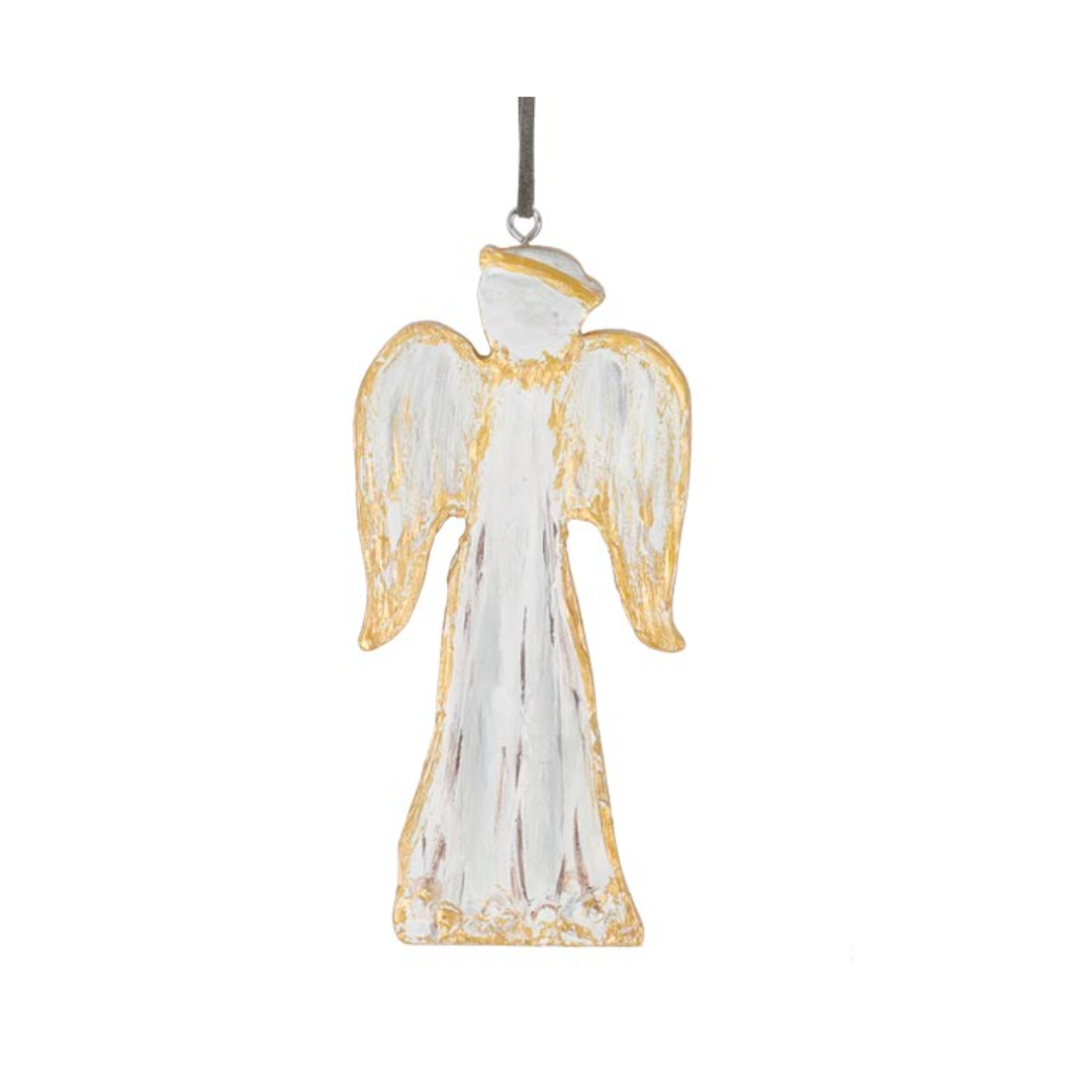 Raised Painted Angel Ornament