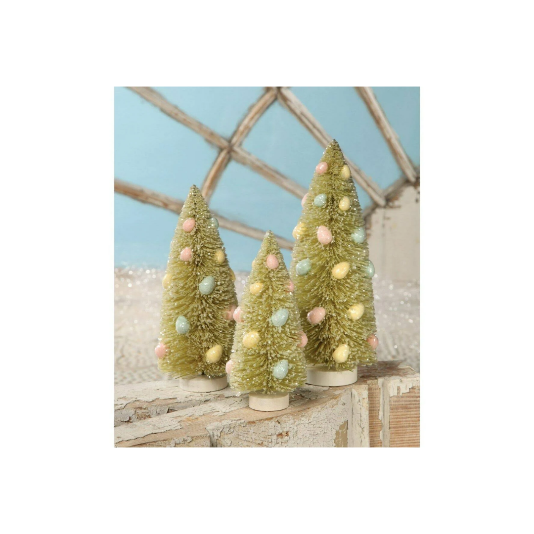 Spring Bottle Brush Tree with Eggs