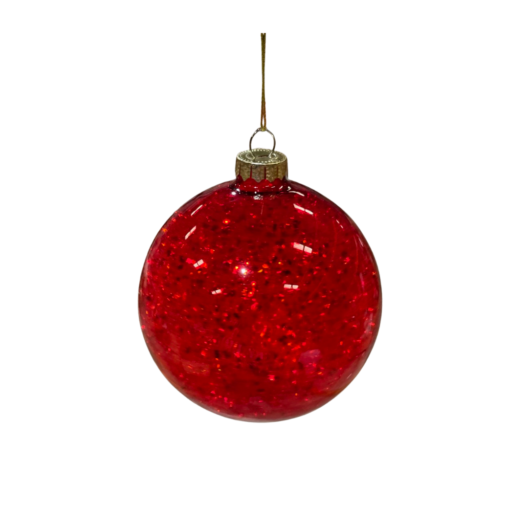 Glittered Ball Ornament