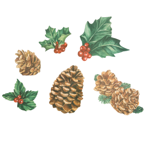 Winter Botanicals Serving Confetti