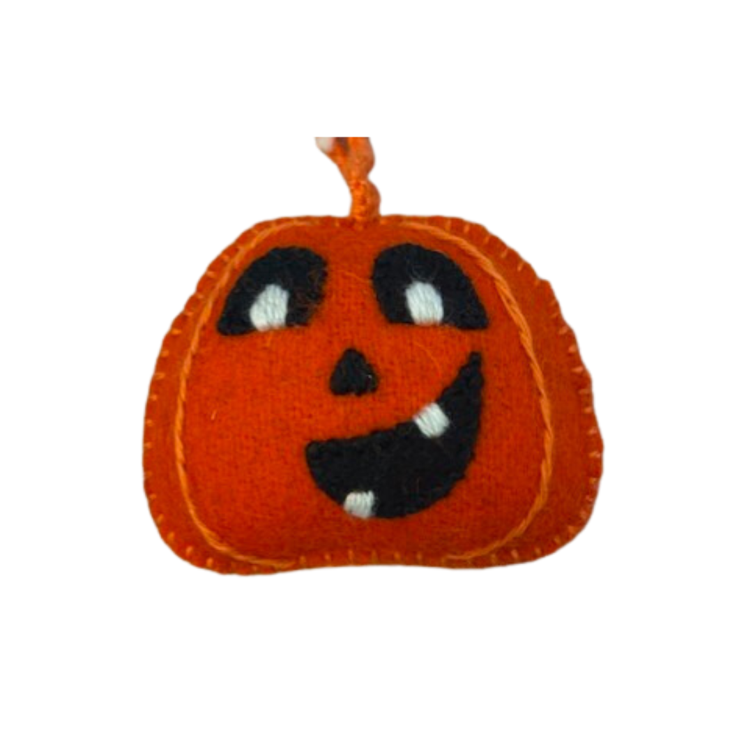 Jack O Lantern Ornament with Teeth