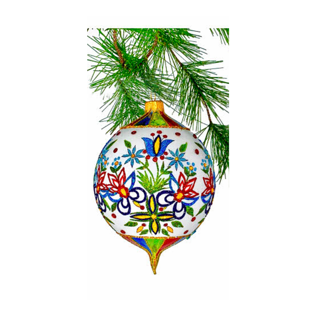 Country Fold Flowers Ornament