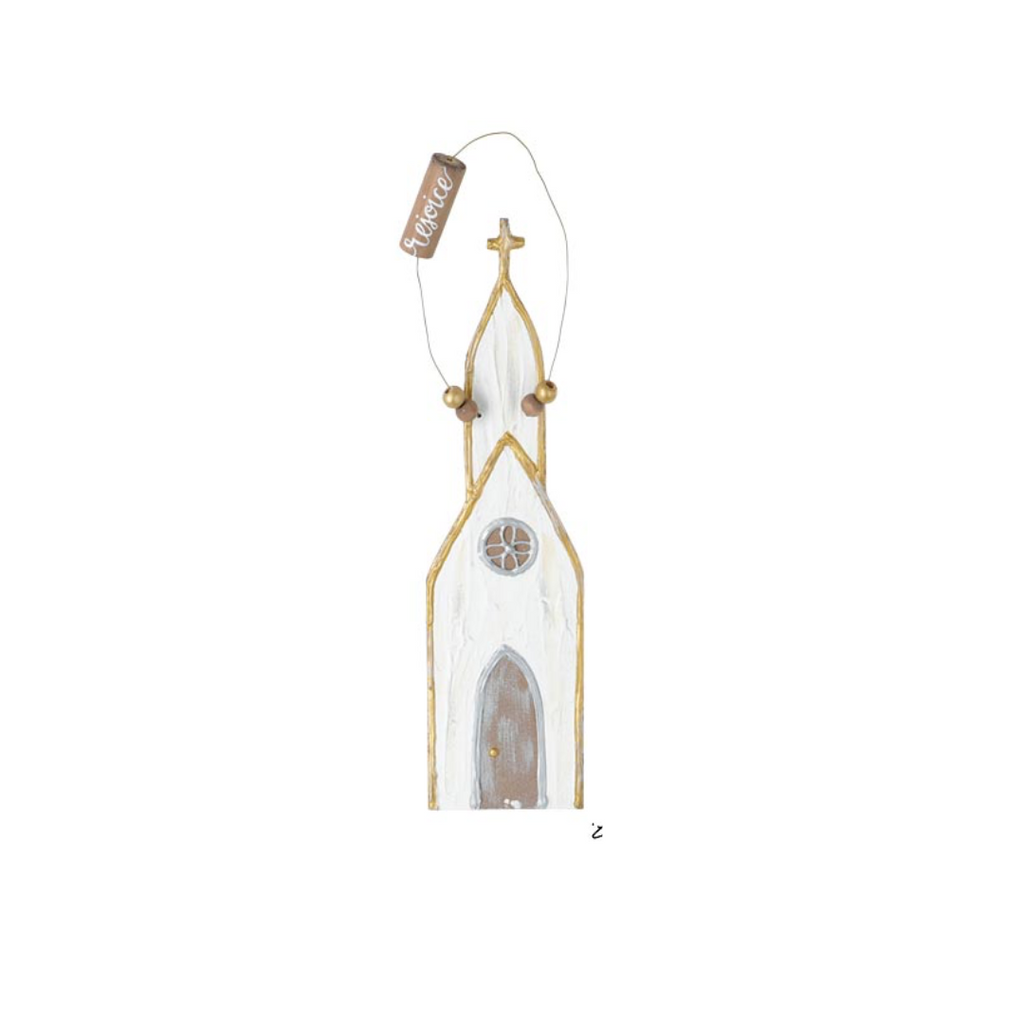 Large Church Christmas Ornament