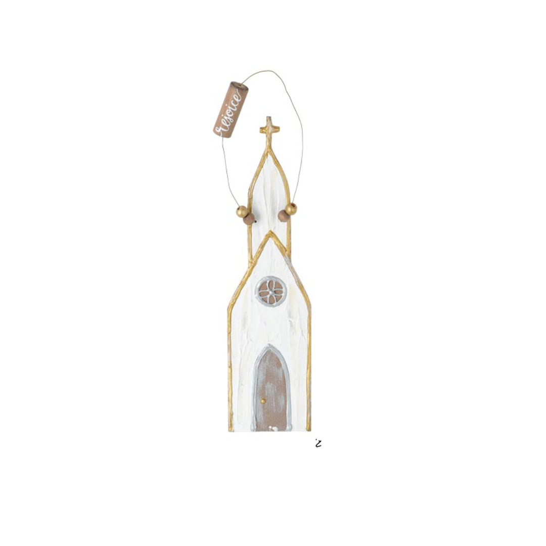 Large Church Christmas Ornament