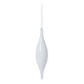 Snowy White Glass Pinnacle Ornament