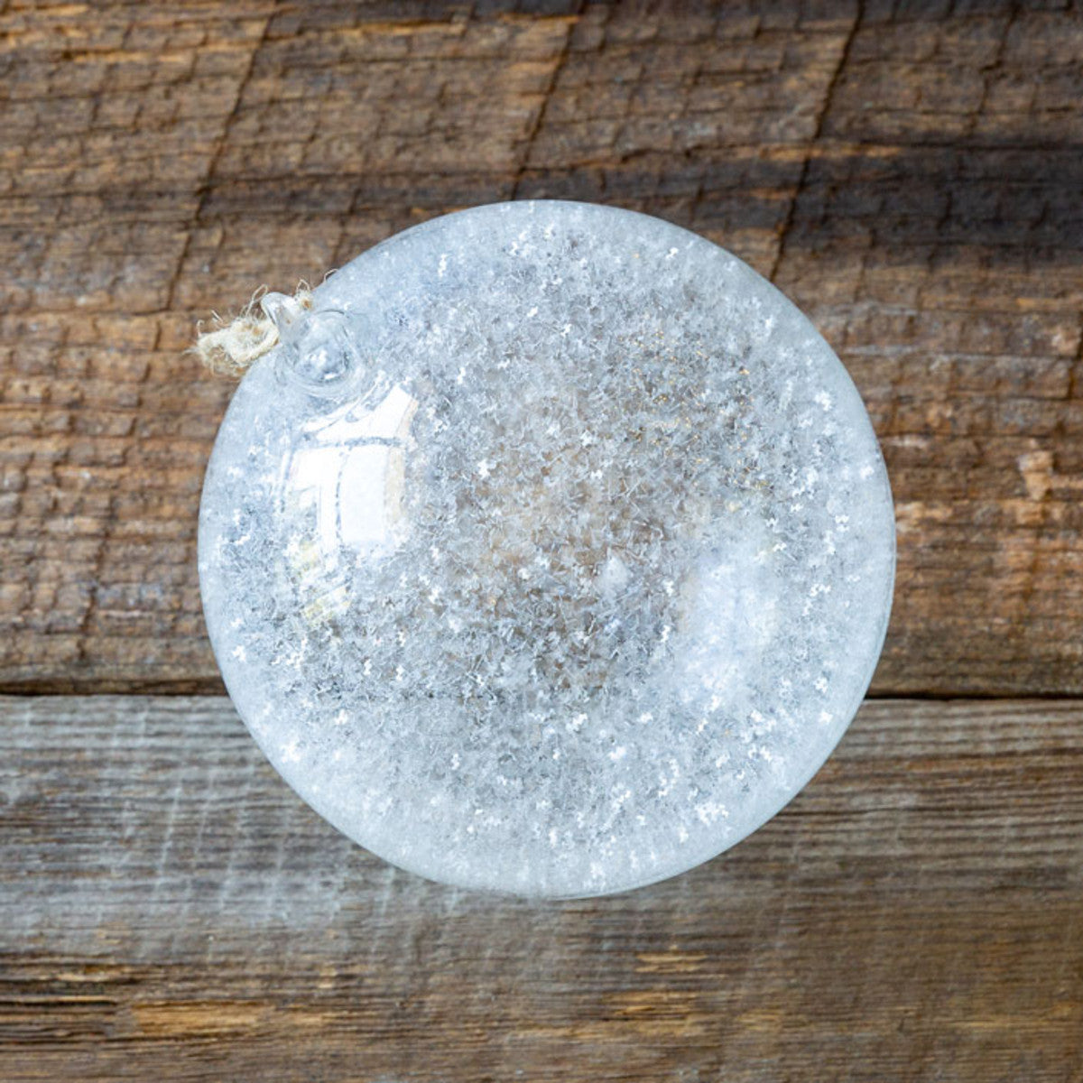 Frosted Glass Ball Ornament, Large