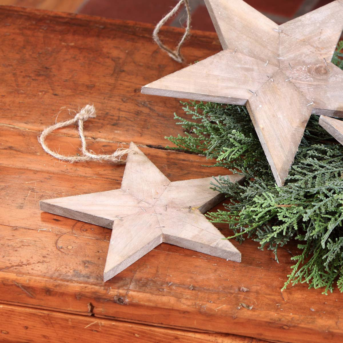 Reclaimed Wooden Star Ornament, Small