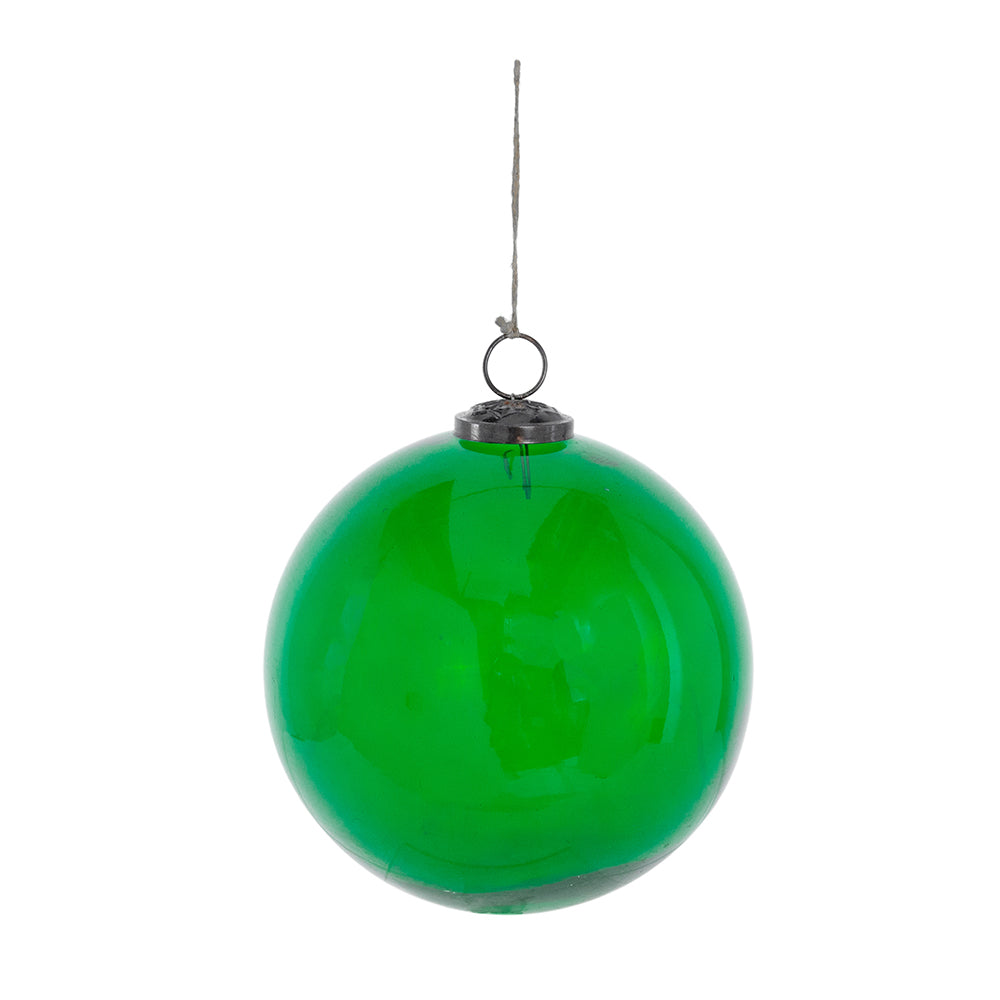 Green Glass Ornament