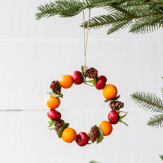 Rosehip & Kumquat Wreath Ornament