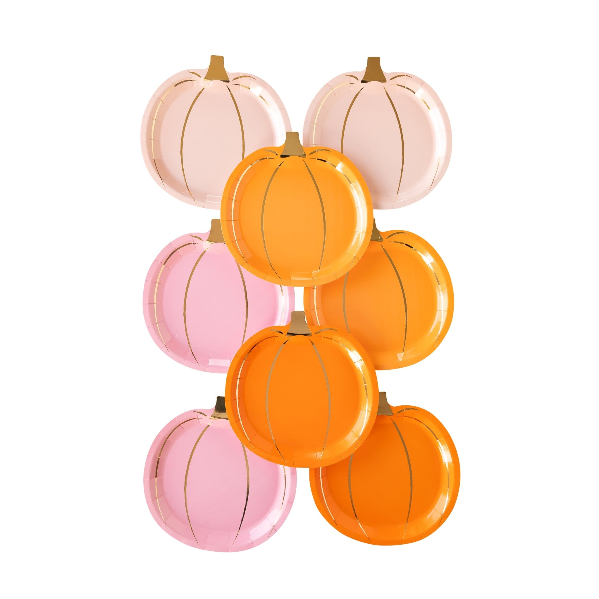 Happy Haunting Modern Pumpkin Plate Set