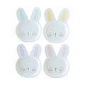 Gingham Bunny Shaped Plate Set