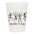 Creepin It Real Halloween Party Reusable Cups, Set of 10