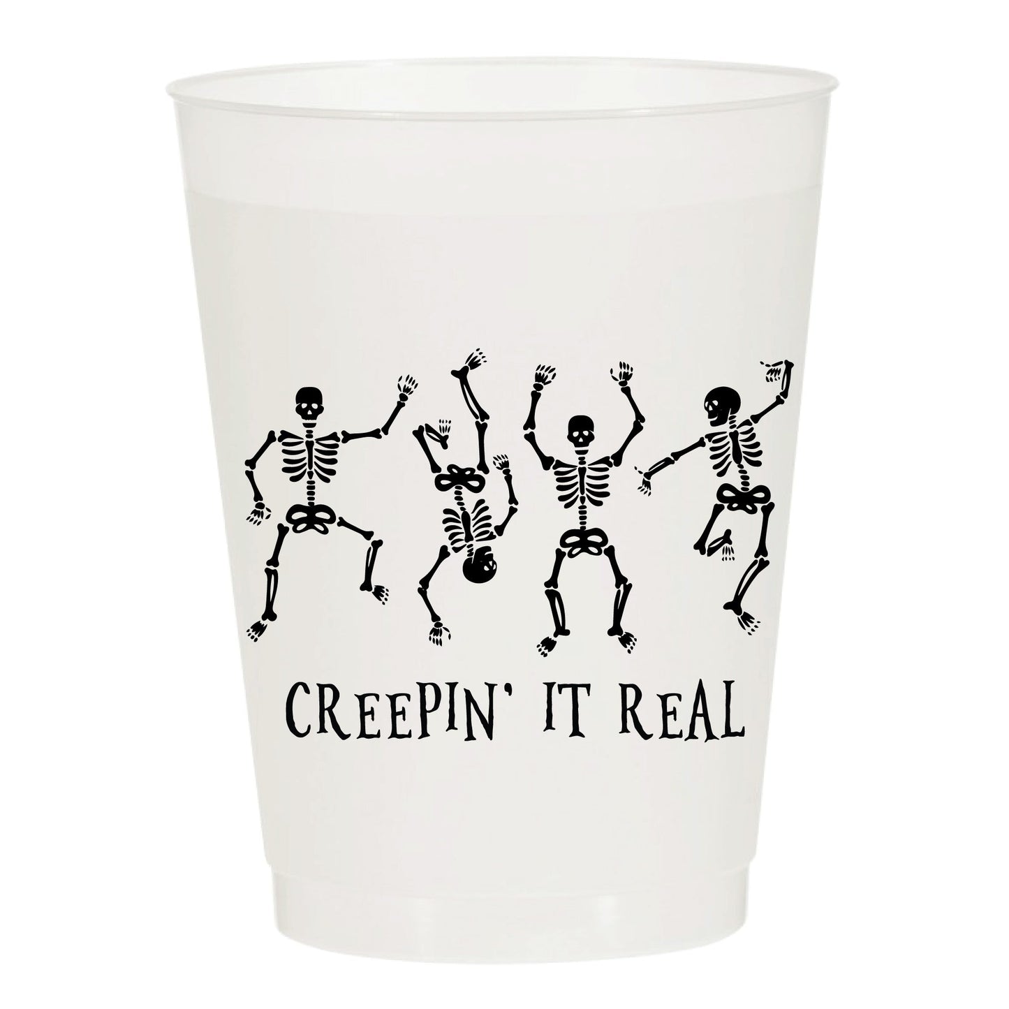 Creepin It Real Halloween Party Reusable Cups, Set of 10