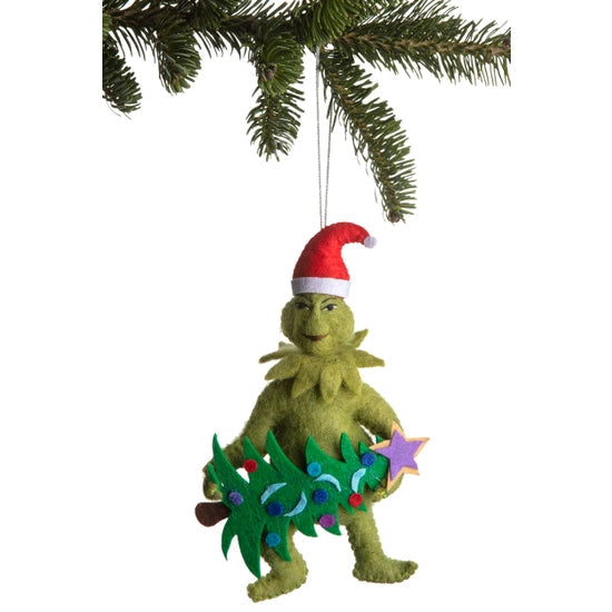 Grinch & Christmas Tree Ornament