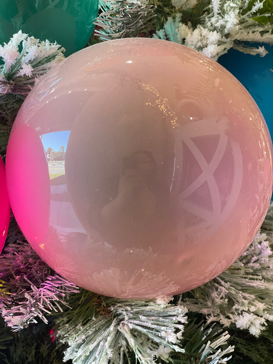 Light Pink Winward Glass Bubblegum Ornament