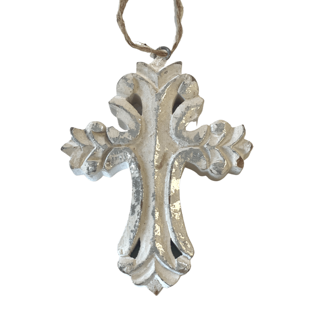 Wood Cross Ornament