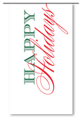 Happy Holidays Block & Script Wine Bags, Set of 10