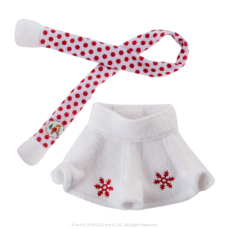 Claus Couture Snowflake Skirt and Scarf